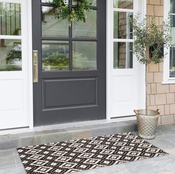 Boho Geometric Aztec Rug 2x4 ft - Picture 2 of 6